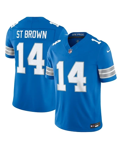 Nike Men's Amon-Ra St. Brown Blue Detroit Lions Vapor F.u.s.e. Stitched Limited Jersey