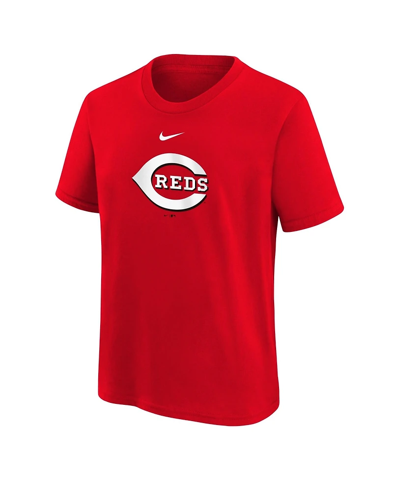 Nike Big Boys and Girls Red Cincinnati Reds Large Logo T-Shirt