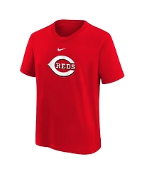 Nike Big Boys and Girls Red Cincinnati Reds Large Logo T-Shirt