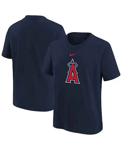 Nike Big Boys and Girls Navy Los Angeles Angels Large Logo T-Shirt