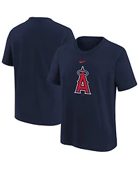 Nike Big Boys and Girls Navy Los Angeles Angels Large Logo T-Shirt