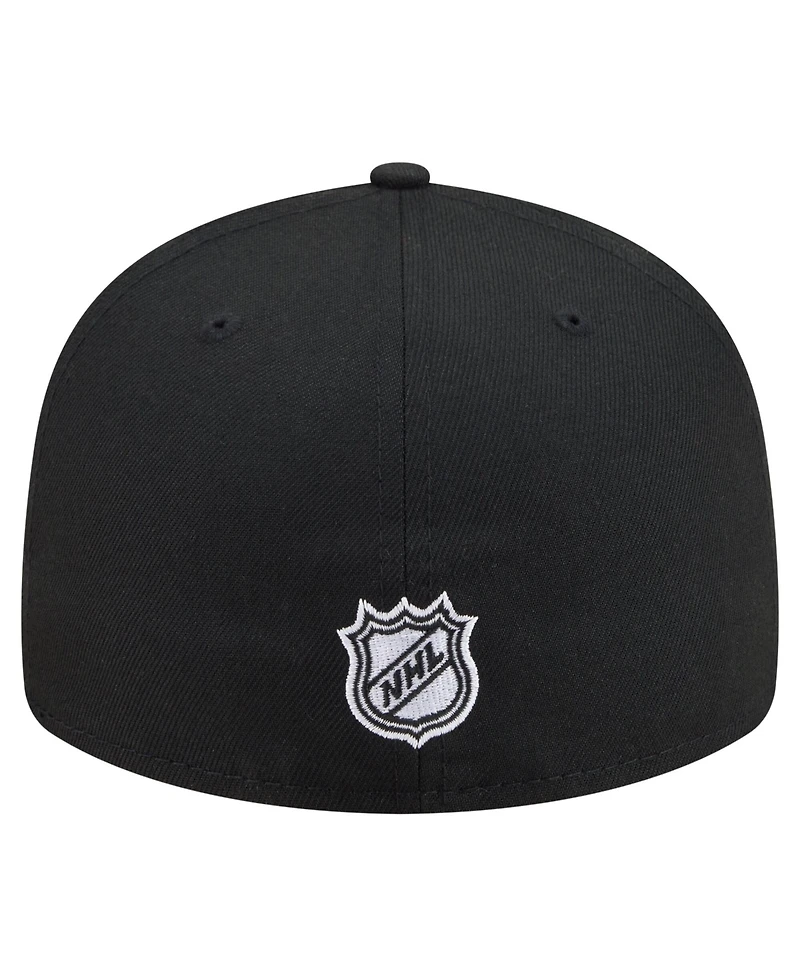 New Era Men's Black Colorado Avalanche Freedom Pre-Curved 59FIFTY Fitted Hat