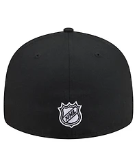 New Era Men's Black Colorado Avalanche Freedom Pre-Curved 59FIFTY Fitted Hat