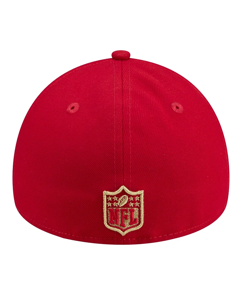 New Era Men's Scarlet San Francisco 49ers A-Frame 59FORTY Fitted Hat