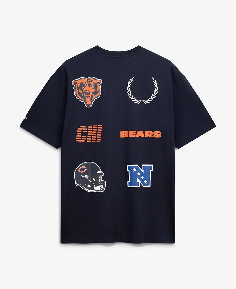 New Era Men's Navy Chicago Bears Match T-Shirt