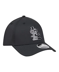 New Era Men's Black St. Louis Cardinals Metallic 39THIRTY M-Crown Flex Hat