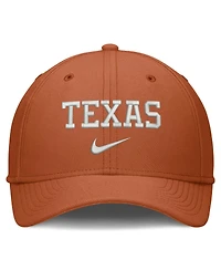 Nike Men's Texas Orange Longhorns Rise On-Field SwooshFlex Dri-fit Flex Hat