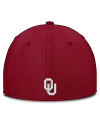 Jordan Men's Crimson Oklahoma Sooners Rise On-Field SwooshFlex Dri-fit Flex Hat