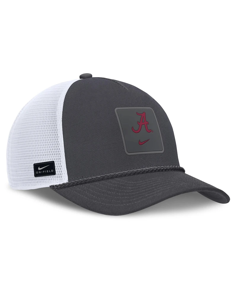 Nike Men's and Women's Charcoal Alabama Crimson Tide Game Day Rope Trucker Adjustable Hat
