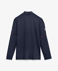 Nike Men's Navy Denver Broncos Sideline Dri-fit Half-Zip Pullover Sweatshirt