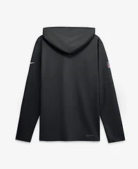 Nike Men's Black Detroit Lions Sideline Lightweight Long Sleeve Hooded Dri-fit T-Shirt