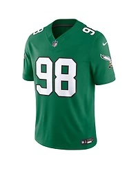 Nike Men's Jalen Carter Kelly Green Philadelphia Eagles Vapor F.u.s.e. Stitched Limited Jersey