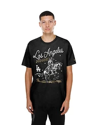 New Era Men's Black Los Angeles Dodgers Injection Lifestyle Urban Ranchwear T-Shirt