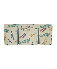 Rlf Home Air Show Pleated Window Valance 100% Cotton Rod Pocket