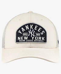 '47 Brand Men's Cream New York Yankees Leland Adjustable Trucker Hat
