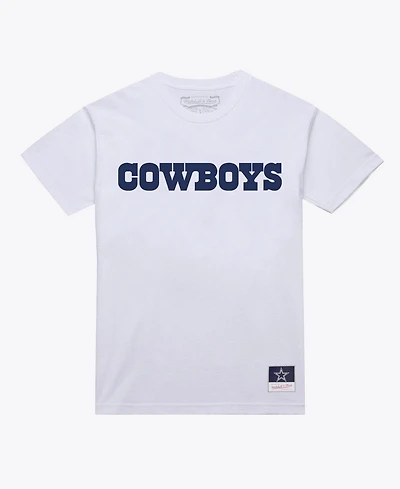 Mitchell & Ness Men's White Dallas Cowboys Monochrome T-Shirt