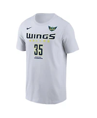 Nike Men's Azzi Fudd White Dallas Wings Name Number Heroine Edition T-Shirt