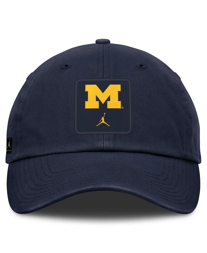 Jordan Men's and Women's Navy Michigan Wolverines 2026 Sideline Club Adjustable Hat