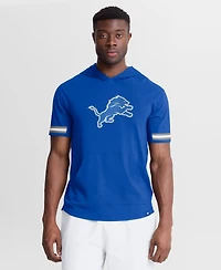 Fanatics Men's Blue Detroit Lions Optimal Play Short Sleeve Hooded T-Shirt