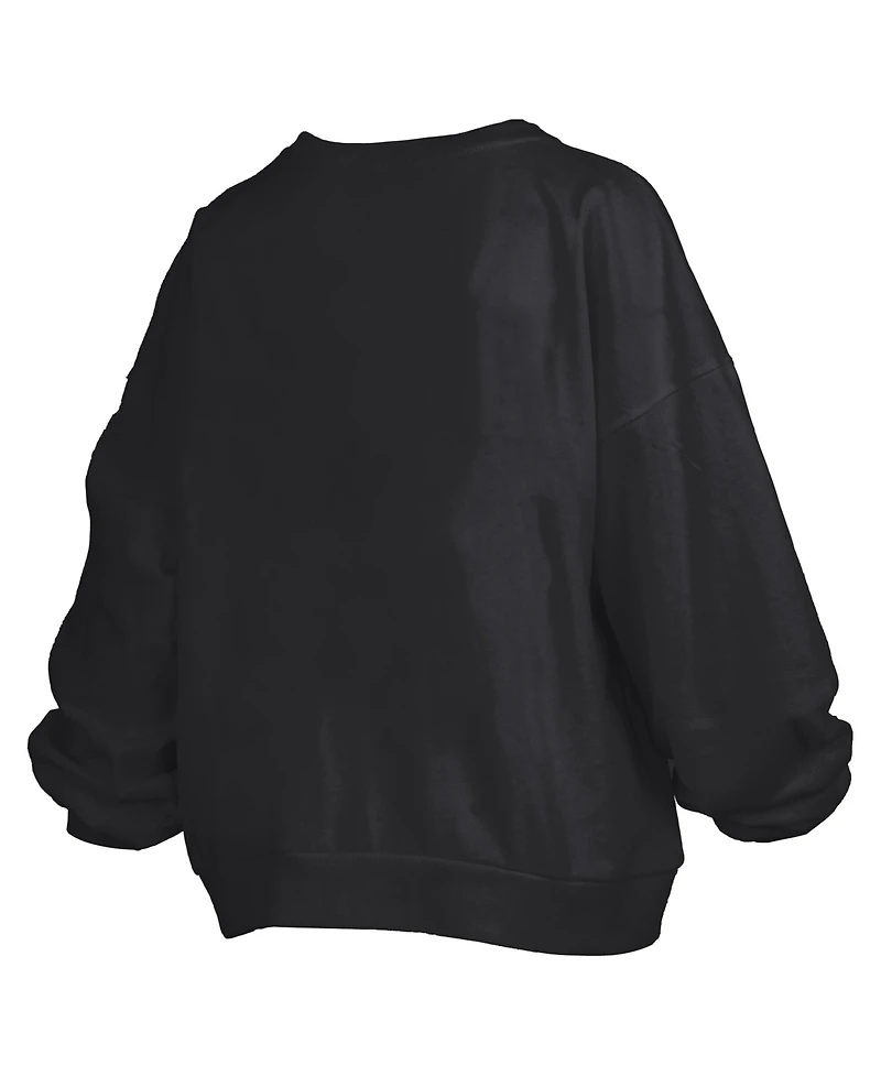 Pressbox Women's Black Maryland Terrapins Janise Fleece Sweatshirt