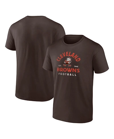 Logo Athletic Men's Brown Cleveland Browns Arch T-Shirt