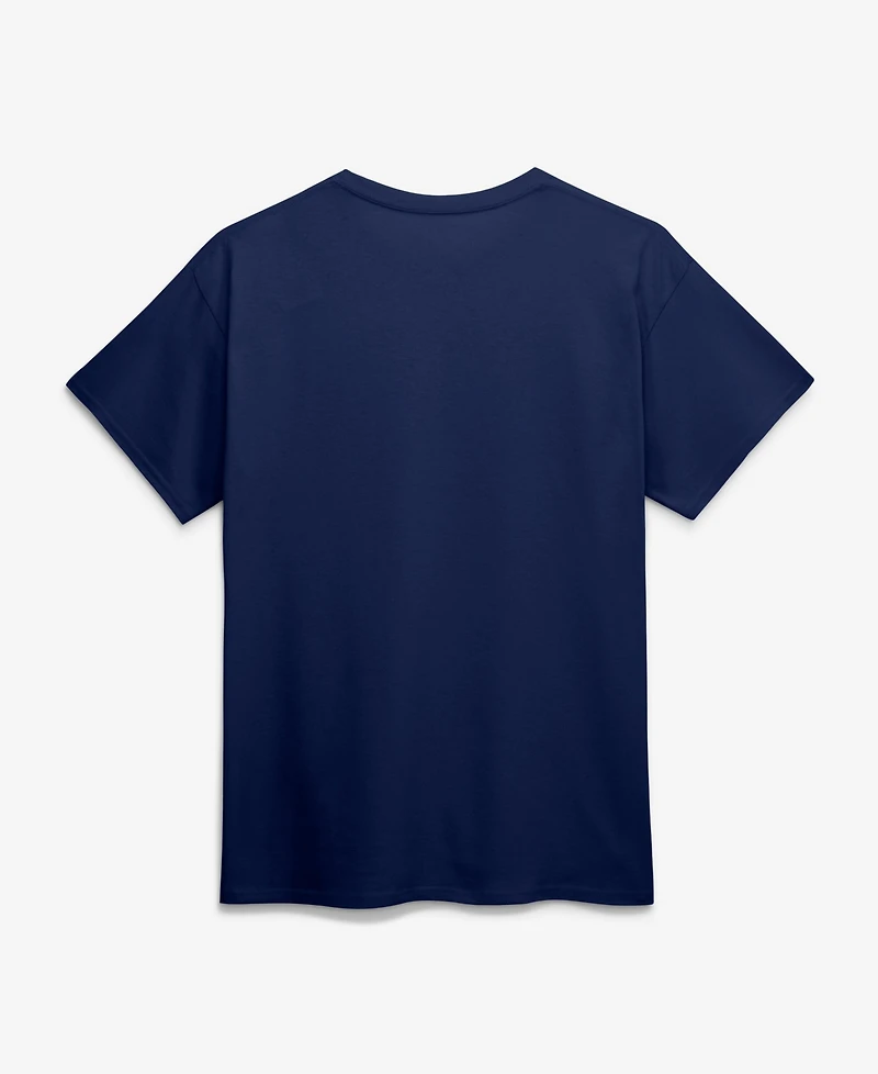 Logo Athletic Men's Navy Seattle Seahawks Cotton Victory Arch T-Shirt