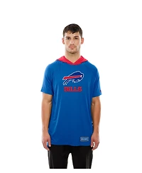 New Era Men's Royal Buffalo Bills Combine Authentic Hooded Raglan Short-Sleeve T-Shirt