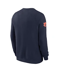 Nike Men's Navy Auburn Tigers 2026 Sideline Club Sweatshirt