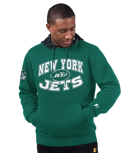 Starter Men's Green New York Jets Thursday Night Gridiron Pullover Hoodie