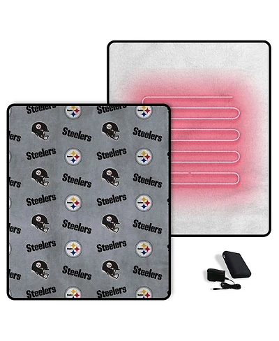 Pegasus Pittsburgh Steelers Scattered Logos 60" x 70" Heated Blanket