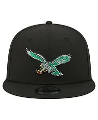New Era Men's Black Philadelphia Eagles 9FIFTY Snapback Hat