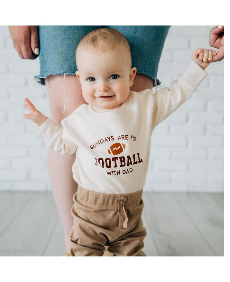 Sweet Wink Baby Boys Sundays Are For Football Long Sleeve Romper
