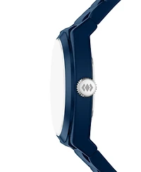 Fossil Men's Everett Three-Hand Navy Silicone Watch 42mm