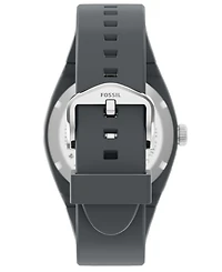 Fossil Men's Everett Three-Hand Silicone Watch 42mm
