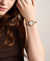 Fossil Women's Heidi Three-Hand Rose Gold-Tone Stainless Steel Watch 26mm