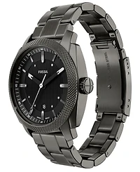 Fossil Men's Machine Three-Hand Date Smoke Stainless Steel Watch 41mm