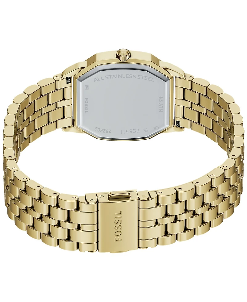 Fossil Women's Harlow Three-Hand Gold-Tone Stainless Steel Watch 27mm
