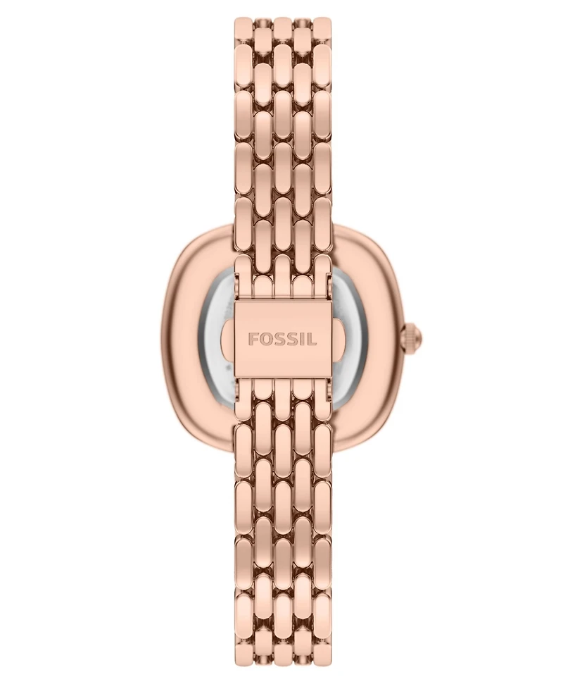 Fossil Women's Genevive Three-Hand Rose Gold-Tone Stainless Steel Watch 30mm