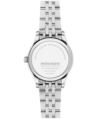 Movado Women's Calendoplan Swiss Quartz Stainless Steel Ionic Plated Light Gold Steel Watch 27mm