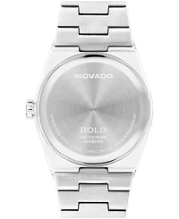 Movado Men's Bold Quest Swiss Quartz Stainless Steel Watch 34mm