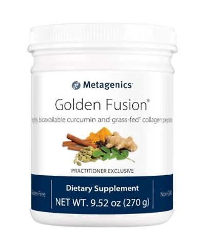 Metagenics Golden Fusion Curqfen Curcumin With Grass Fed Collagen Peptides Supports Joint Tissue Normal Inflammatory Response 30 Servings