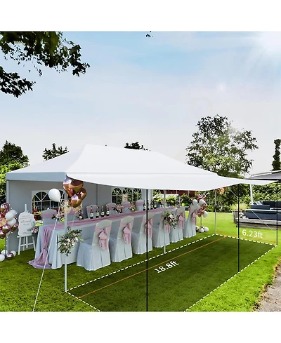 gaomon Heavy Duty Pop Up Party Tent with 5 Removable Sidewalls Pe Windows, 420d Oxford Fabric Commercial-Grade Outdoor Event Shelter for Weddings