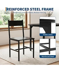gaomon 5Pieces Modern Kitchen Dining Table Set with 4 Chairs for Kitchen and Dining Room