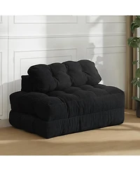 gaomon 3-in-1 Folding Sofa Bed, Convertible Single Futon Couch Bed with Back Support and Pillow