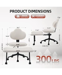 gaomon 360degree(s) Swivel Meditation Kneeling Chair with Wheels, Cross Legged Office Chair