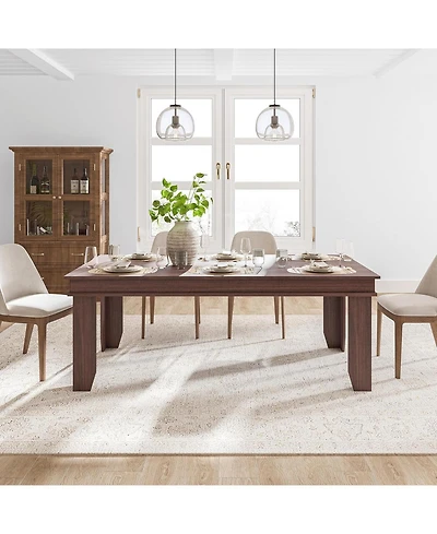 gaomon Wooden Dining Table 70.87 Inch, Kitchen Table Seats 6-8 People for Dining Room & Family Dinner