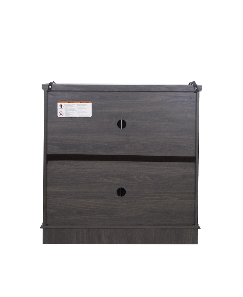 Clihome Acrylic Mirror Door Buffet Cabinet, Mdf Hollow-Carved Accent Cabinet Storage Sideboard with Adjustable Shelves