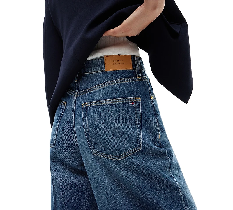 Tommy Hilfiger Women's Indie High-Rise Wide-Leg Jeans