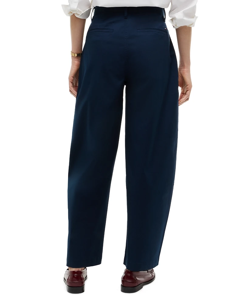 Tommy Hilfiger Women's Barrel High-Rise Chino Pants