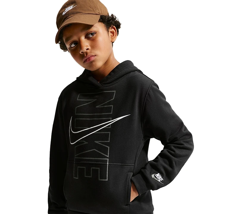 Nike Boys' 8-20 Sportswear Club Fleece Long-Sleeve Hoodie
